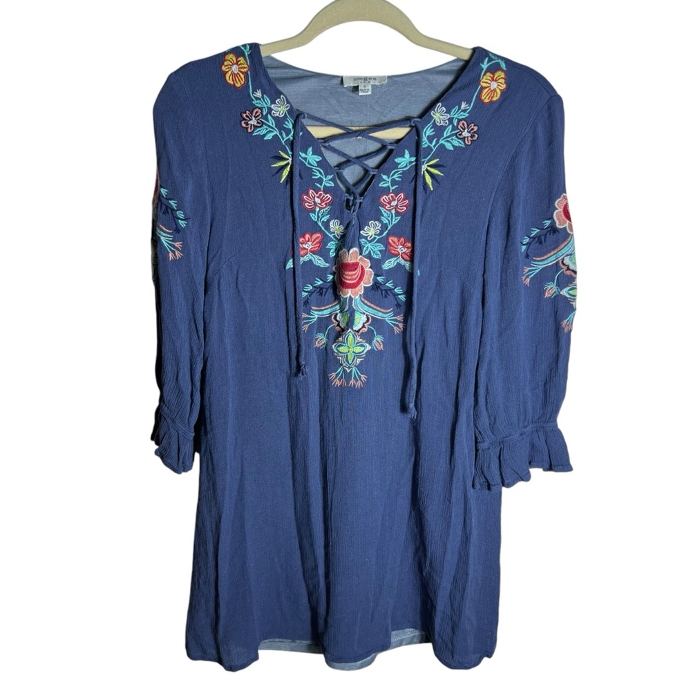 Umgee Embroidered Peasant Top, Small